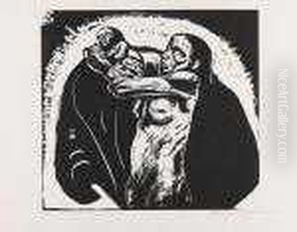 Das Opfer Oil Painting by Kathe Kollwitz