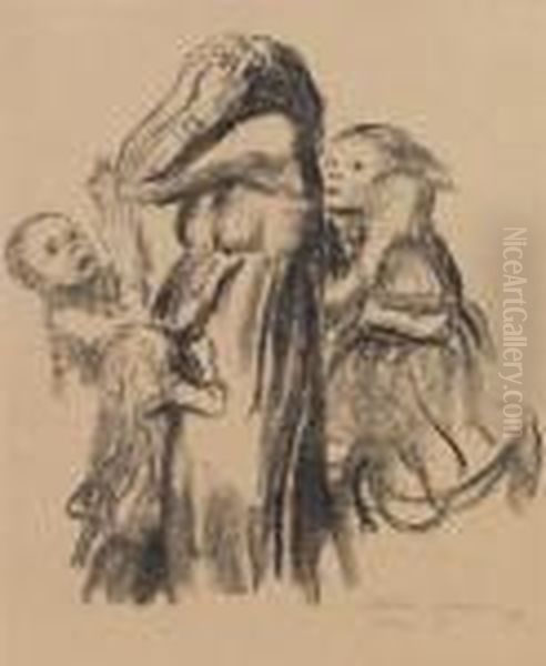 Gefallen Oil Painting by Kathe Kollwitz