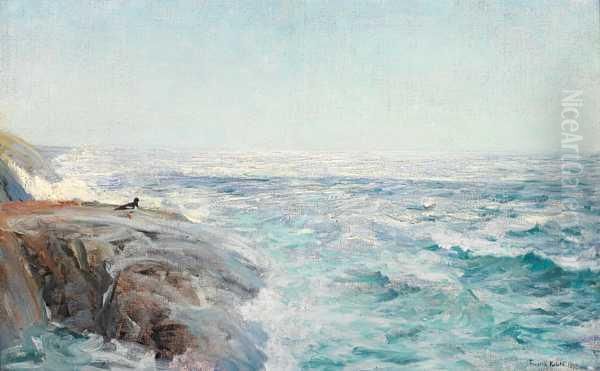 Sommerdag Ved Havet Oil Painting by Fredrik Kolsto