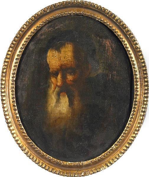 A Study Of An Old Man Oil Painting by Salomon Koninck