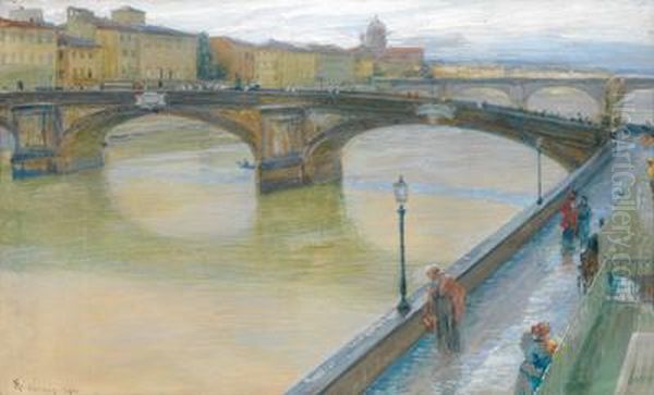 Florenz Oil Painting by Rudolf Konopa