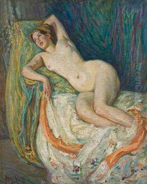 Nu Feminin Oil Painting by Augustus B. Koopman