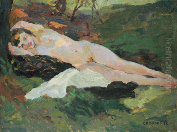 A Nude Oil Painting by Otto Kopp