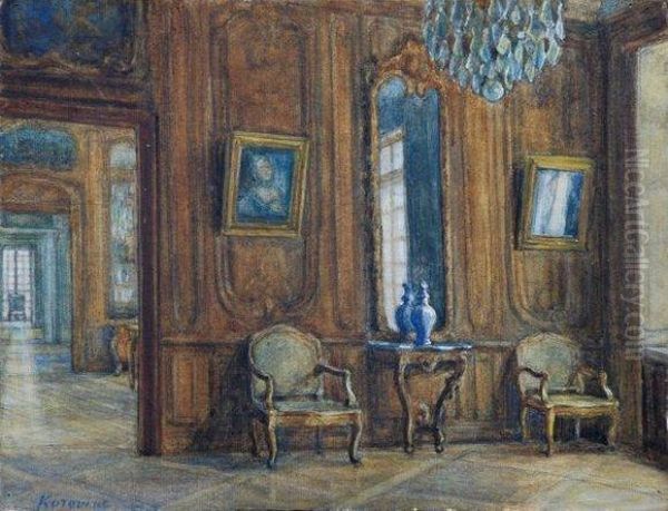 Interieur Bourgeois Oil Painting by Aleksej K. Korovin