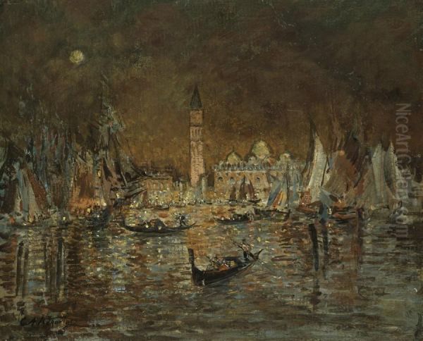 Doges Palace And Campanile by Aleksej K. Korovin