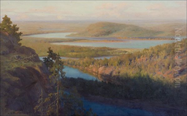 Nakoalapaikalta. Oil Painting by Johan Kortman