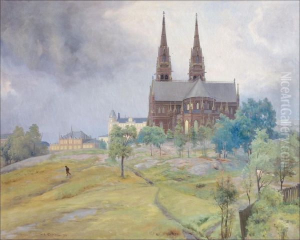 Johanneksen Kirkko. Oil Painting by Johan Kortman