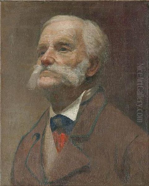 Portret Starszego Mezczyzny (1897) Oil Painting by Stanislaw Korzeniewski