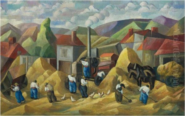 Harvest Oil Painting by Paul Kotlarevski