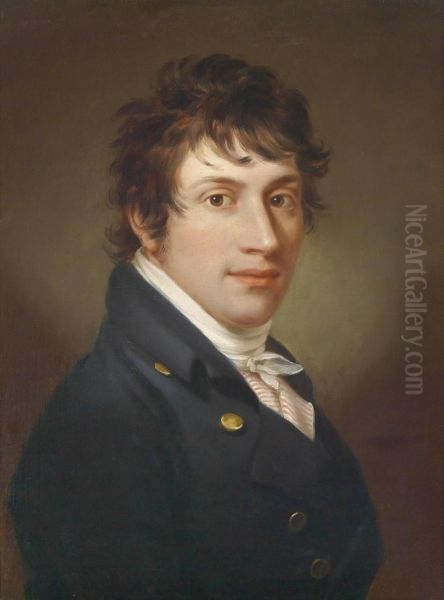 Portrait Of A Young Man Oil Painting by Johann Peter Krafft