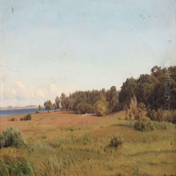 View Of Jaegerspris Oil Painting by Frederik Kraft