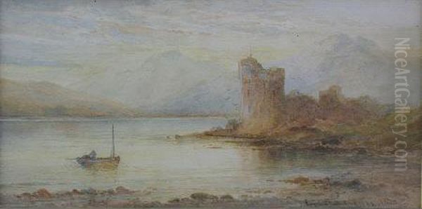 Urquhart Castle, 
Loch Ness Oil Painting by Emil Axel Krause