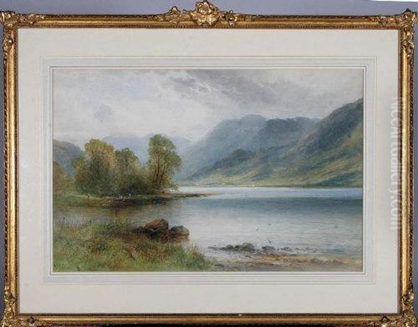 On Thirlmere Oil Painting by Emil Axel Krause