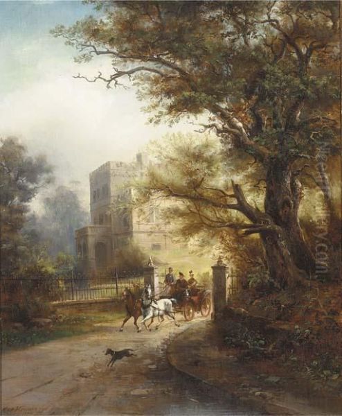 Near Middleton, Manchester Oil Painting by Max Krause