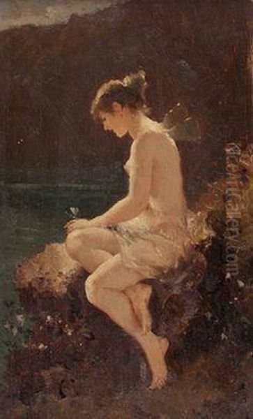 Psyche Oil Painting by Wilhelm Kray