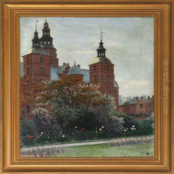 Rosenborg Castle Oil Painting by Johanne Krebs