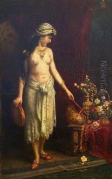 Orientalism Oil Painting by Edmund Kregczy