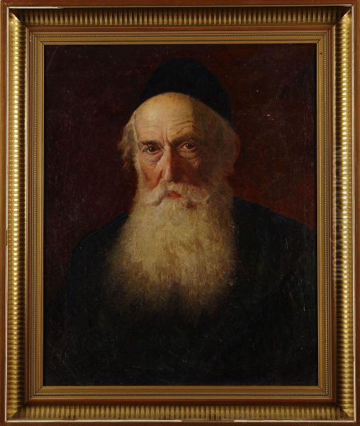 Mansportratt Signerad Lazar
Krestine Oil Painting by Lazar' Leibovich Krestin