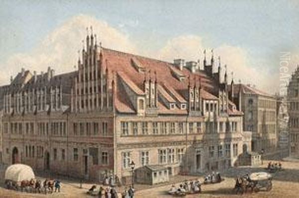 Ansichten Von Hannover Oil Painting by Wilhelm Kretschmer