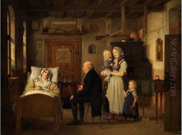 Der Krankenbesuch by Johann Fr. Karl Kreul