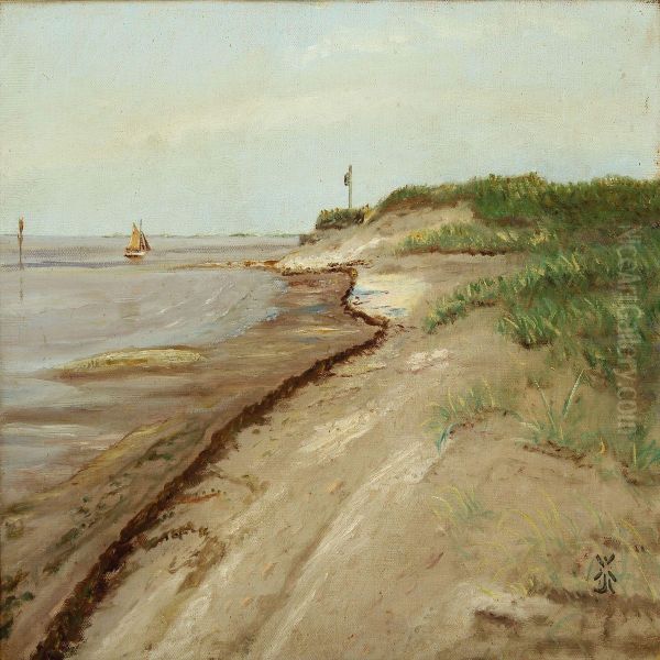 Coastel Scenry Oil Painting by Arnold Krog