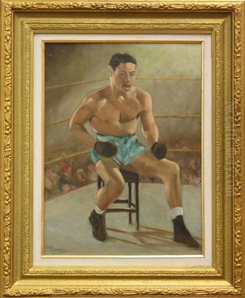 Max Baer Oil Painting by Hedwig Kronig