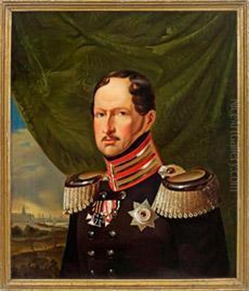 Konig Friedrichwilhelm Iii Oil Painting by Franz Krutger