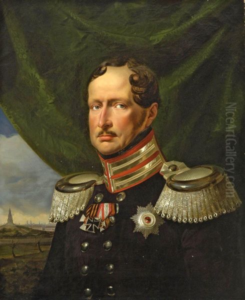 Bildnis Konig Friedrich Wilhelms Iii. Von Preusen Oil Painting by Franz Krutger