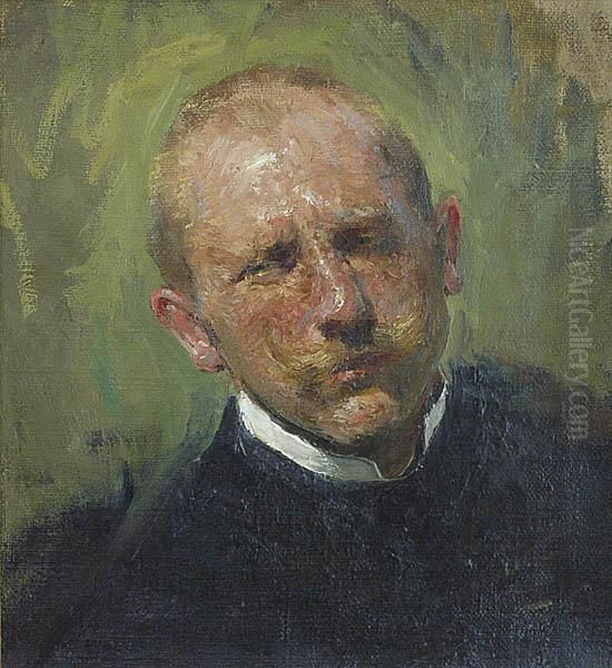 Portret Mezczyzny Oil Painting by Konrad Krzyzanowski