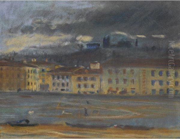 Florence Oil Painting by Bohumil Kubista