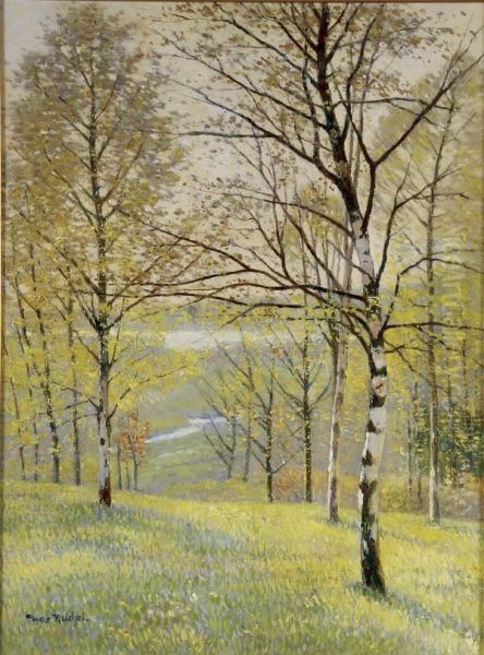 Spring Morning Oil Painting by Max Kuchel