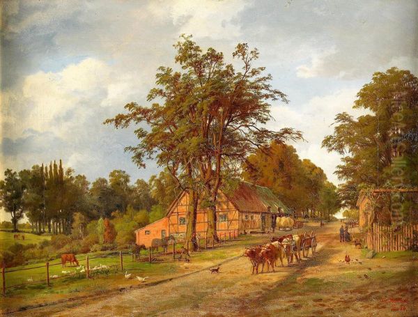 Bygata Oil Painting by Theodor Kuchel