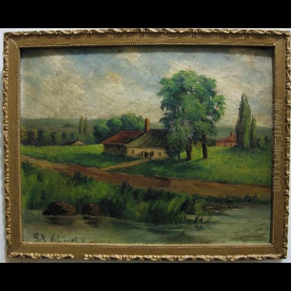 Landscape Study Oil Painting by George Arthur Kulmala