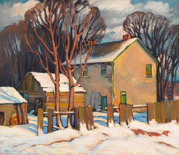 Winter Oil Painting by George Arthur Kulmala