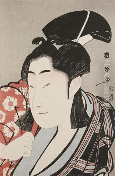 Borstportret (obuki-e) Van De Acteur Nakamura Noshio Ii Oil Painting by Utagawa Kunimasa