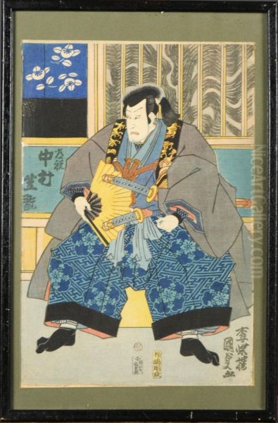 Samourai Oil Painting by Kunisada