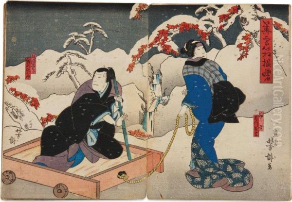 Sans Titre Oil Painting by Kunisada Iii Hosai