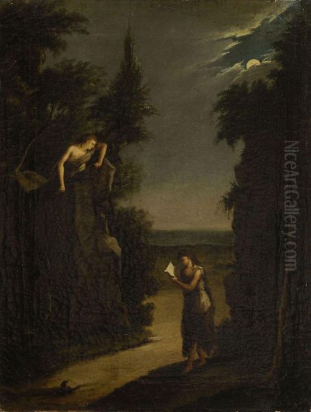 Maria Magdalena In Der Wildnis. Oil Painting by Marianna Kunz