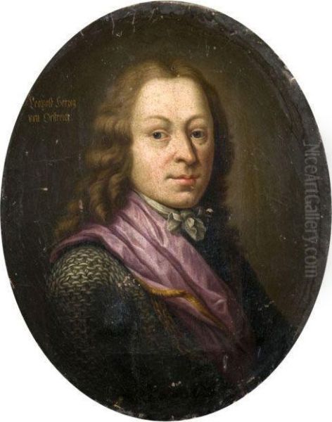 Portrait De L'archiduc Leopold D'autriche Oil Painting by Johann Kupetzki