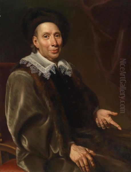 Portrait Of Johann Michael Von Gotter Oil Painting by Johann Kupetzki