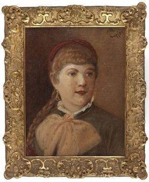 Portrait Einer Jungen Frau Oil Painting by Johann Michael Kupfer