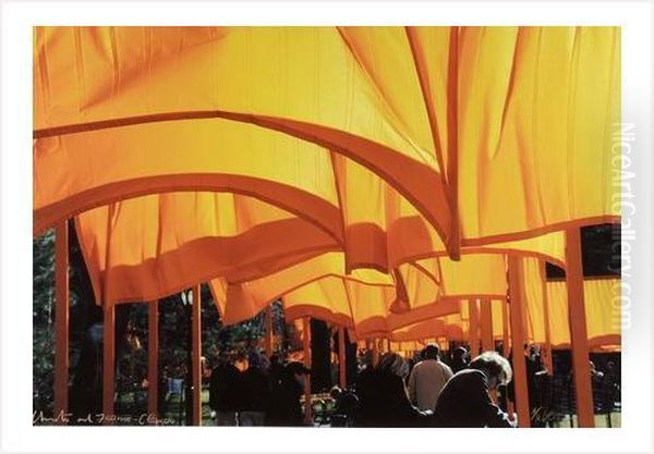 Jeanne Claude (1935) Oil Painting by Christo Kutew