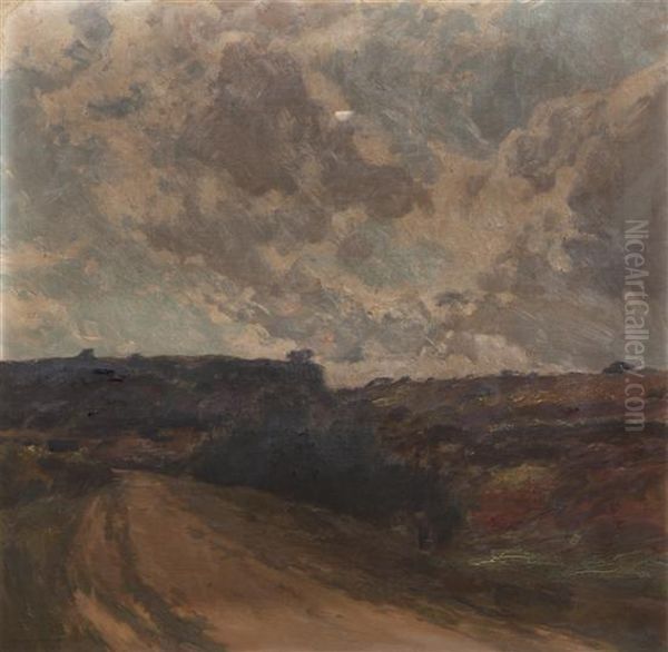 Road Through The Valley Oil Painting by Gaston de Latouche