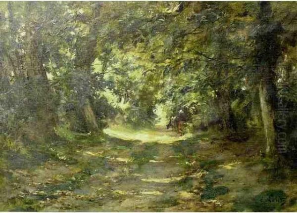 Vachere Sur Le Chemin Eux Oil Painting by Eugene Leon Labitte