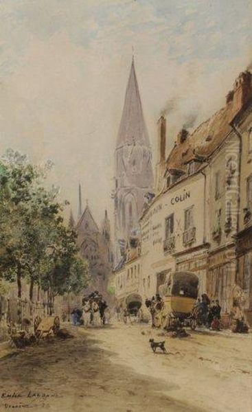 Vendome Oil Painting by Edme Emile Laborne