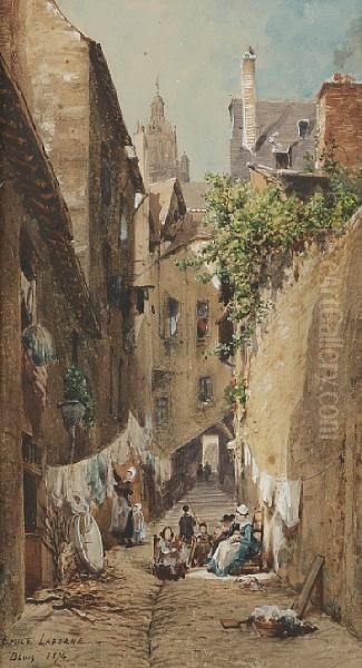 Blois Oil Painting by Edme Emile Laborne