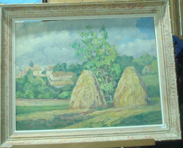 Les Meules Oil Painting by Louis Labro-Font