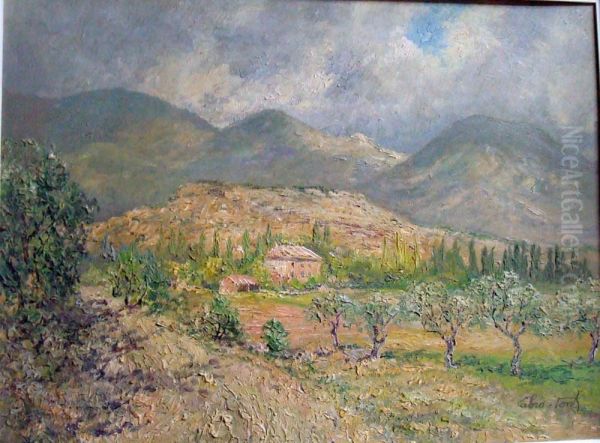 Valreas Oil Painting by Louis Labro-Font