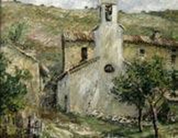 village De Chauvac Dans La Drome Oil Painting by Louis Labro-Font