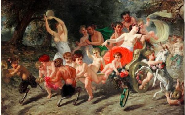 Bacchanale Oil Painting by Pierre Eugene Lacoste